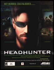 Headhunter 2002 Playstation-print ad/mini-poster-VTG Game room,man cave décor picture