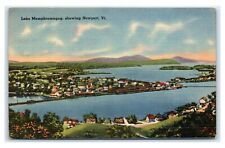 Postcard Lake Memphremagog showing Newport VT 1953 J18 picture