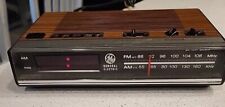 Vintage GE General Electric Model 7-4624B Digital Alarm Clock Radio Woodgrain picture