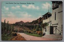 Postcard CO South Boulder Peak From Chautauqua Boulder Colorado Vintage C6 picture