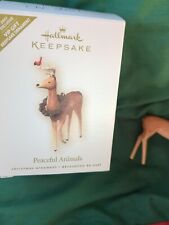 2007 Hallmark Peaceful Animals Keepsake Christmas Ornament Reindeer Deer picture