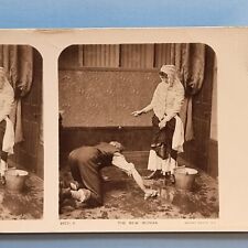 The New Woman Stereoview Card 3D Real Photo C1900 Suffragette Political Satire picture