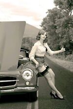 Nice  woman retro vintage old stile Photo Glossy 4*6 in β05 picture