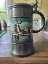 Made In Holland Hand Painted Beer Stein.  Beautiful Design picture
