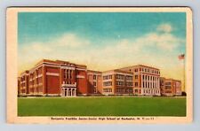 Rochester NY-New York Benjamin Franklin High School Vintage Souvenir Postcard picture