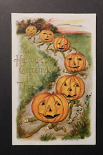 1909 USA Halloween Postcard Cover Poughkeepsie NY to Highland NY picture
