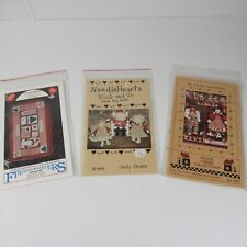 Lot of 3 Christmas Doll Making Pattern Sets:  Bean Bag Dolls, Quilt Patterns picture