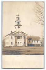 Templeton Massachusetts RPPC Photo Postcard Church Exterior View Building c1905 picture