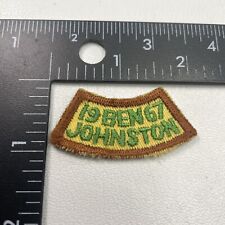 Vintage 1967 BEN JOHNSTON Boy Scouts Segment Tab Patch (Boy Scouts Camp) C23P picture