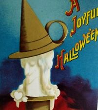 Halloween Postcard Fantasy Ellen Clapsaddle Wax Witch Candle Face 1393 picture