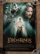 The Lord of the Rings:The Two Towers (2002) Rare 4'x6' Original Vinyl Banner picture