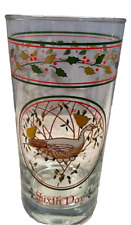 12 Days of Christmas Drinking Glasses Tumblers - 6th Day - Replacement picture