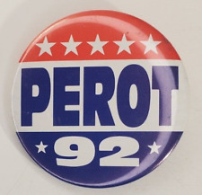 Vintage 1992 Perot Presidential Election Campaign Pinback Button picture