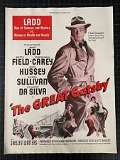 Vintage 1949 “The Great Gatsby” Film Print Ad - Alan Ladd - Betty Field picture