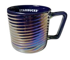 Starbucks Luster Swirl Coffee Ceramic Mug 12oz Christmas Holiday 2020 Iridescent picture