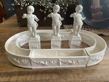 RARE 7 Piece Pansy Posey Ring Vase with matching Cherubs Lenwile Ardalt Japan picture