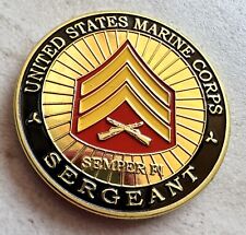 NEW USMC U.S. Marine Corps Sergeant Challenge Coin.  picture