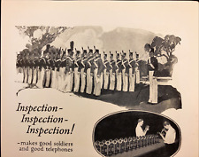 1925 Western Electric Equipment Vintage Print Ad West Point Cadet Inspection picture