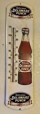 Vintage Early Rare Delaware Punch Soda Advertising thermometer picture