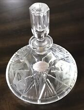 Vintage Echt Bleikristall German Crystal Etched Perfume Bottle w/Stopper  (1604) picture