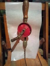 Vintage Defiance by Stanley  No. 1221 Hand Crank Drill w/Drill Bit WORKS picture