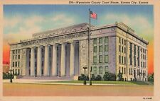 Kansas City KS, Wyandotte County Courthouse, Vintage Postcard picture