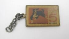 Vintage Humane Treatment of Animals US Postage 5C Solid Brass Key Chain picture