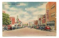 Dothan Alabama AL Postcard c1940 Main Street picture