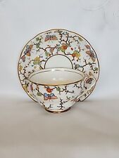LOVELY ROYAL STAFFORD TEA CUP & SAUCER BUTTERFLY & FLORAL BONE CHINA ENGLAND picture