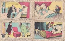 SAGER DOCTOR'S VISIT Set of 10 Vintage Postcards Mostly Pre-1940 (L3845) picture