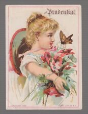[B68109] 1880's TRADE CARD PRUDENTIAL INSURANCE COMPANY, NEWARK, N. J. picture