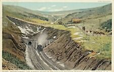 Vintage Postcard TRAINS  RATON TUNNEL BETWEEN TRINIDAD, COLO & N.M. POSTED 1921 picture