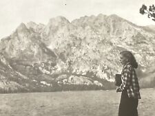 G5 Photograph 1947 Pretty Woman Profile Artistic Mountains Lake Picturesque  picture