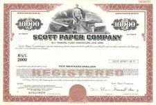 Scott Paper Co. - $10,000 Specimen Bond - Specimen Stocks & Bonds picture