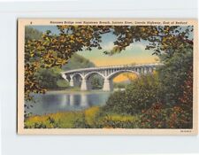 Postcard Narrows Bridge Over Raystown Branch Juniata River Lincoln Highway PA picture