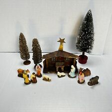 Vintage Japan Creche Nativity Scene 16 piece picture