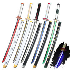 LED Light Up Demon Slayer Sword Roronoa Zoro Swords Katana with Stand and Belt picture
