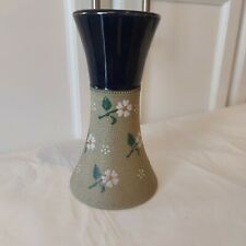 Antique Authentic Lovatt's Langley Patent 8687 Stoneware Vase Grey/Cobalt picture