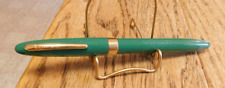 Vintage Sheaffer Admiral Green Snorkel Vintage Fountain Pen 14k Gold Nib. Nice picture