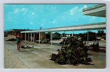 Nokomis FL-Florida, Nokomis Beach, Modern Pavilion, Antique Vintage Postcard picture