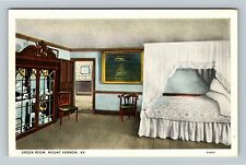 Mount Vernon VA-Virginia, Green Room, Interior, Vintage Postcard picture