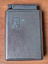 Vintage Soviet metal cigarette case with Petrol Lighter USSR Tobaccianna picture