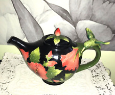 New Gorgeous Ceramic Teapot With Green Hummingbird “Blue Sky” China picture