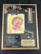 Vintage Palmer's Hatchery, Mitchell, SD - Advertising Thermometer Baby & Poem picture