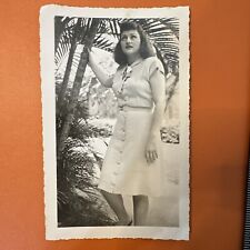 VINTAGE PHOTO Beautiful Cuban Woman Cuba 1947 Stunning Brunette Original picture