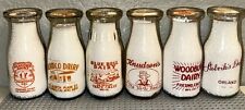 6 Vintage California CA CAL Half Pint Milk DAIRY Bottles . Sold as is C pictures picture