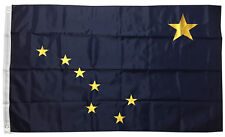 3x5 Ft ALASKA Flag Embroidered Nylon State Flag Sewn Deluxe Flag picture