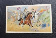 1887 Duke Gail & Ax Tobacco Card, Battle Scenes, N99, Morgan Great Raid picture
