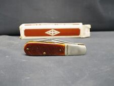 Vintage Western Barlow 822 Pocket Knife Made in USA 2 Blades Nos with Box picture