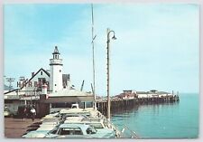 State View~Fishing Pier @ Santa Barbara California~Continental Postcard picture